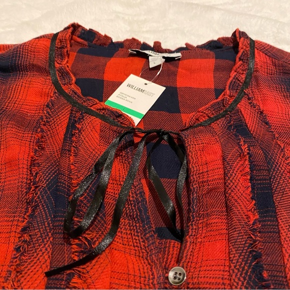 Plaid Ruffle Long Sleeve Dress - Picture 10 of 14